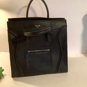 Céline black handbag leather